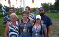 Modrá vlajka červenec roku 2009 v Kralupech nad Vltavou