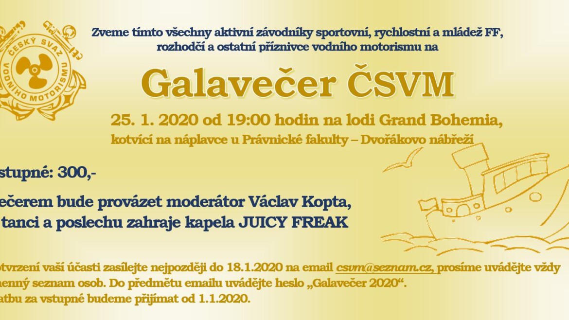 Galavečer ČSVM 2020